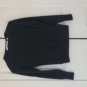 Uniqlo, medium, black cotton crewneck sweater